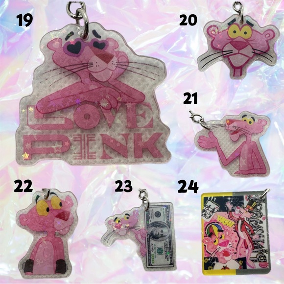 Cute Pink Cat KBK Keychains - Picture 5 of 9